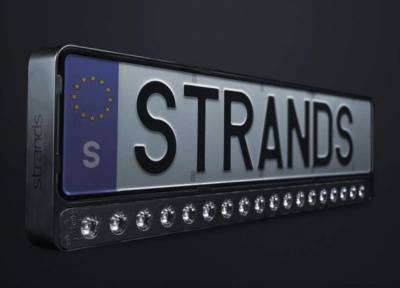 Numura  turētājs  ar  LED  tālo  gaismu  papildlukturi  NUUK E-LINE BLACK LED BAR 20″