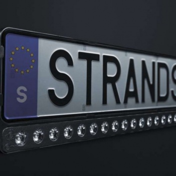 Numura  turētājs  ar  LED  tālo  gaismu  papildlukturi  NUUK E-LINE BLACK LED BAR 20″