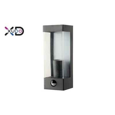 XD-QA101S  E27 sienas  lampa  IP44 ar PIR sensoru ,melna