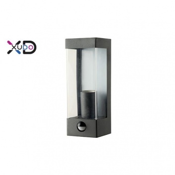 XD-QA101S  E27 sienas  lampa  IP44 ar PIR sensoru ,melna