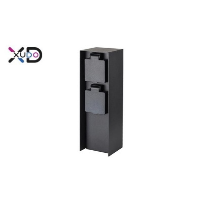 XD-QA110B  Dārza  stabs  IP44  2x 230V , Melns