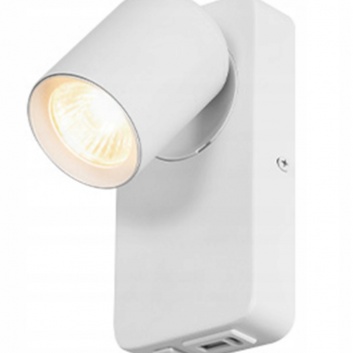 GU10  Timo  sienas  lasīšanas  lampa  balta  USB  A+C