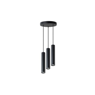 Keon 3xGU10  piekaramā lampa, apaļa, melna