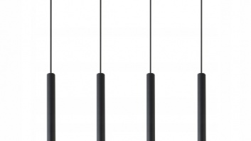 Piero  G9 x4  piekaramā  lampa,  melns  kabelis