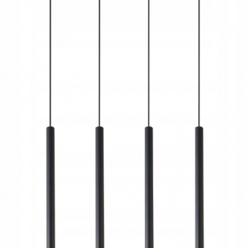 Piero  G9 x4  piekaramā  lampa,  melns  kabelis