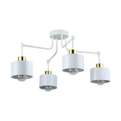 4xE27  sienas  lampa  Elza , balta + zelta  , apaļa