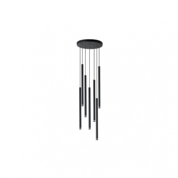 Piero  G9 x7  piekaramā  lampa,  ar  kabelļiem,  apaļa,  melna