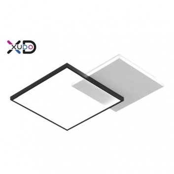 XD-LA100  LED  lustra  27W  45x35cm  melna  CCT  tālvadības  pults