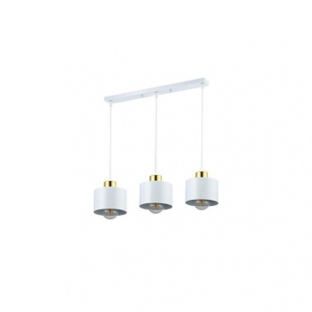 3xE27  piekaramā  lampa  Elza  50cm  balts + zelts