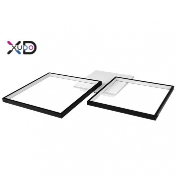 XD-LA101  LED  lustra  45W  69x52cm  melna  CCT  tālvadības  pults