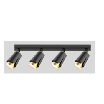 XD-IK264B  4 x GU10  sienas  lampa , melns+zelts