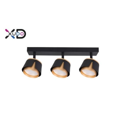 XD-IK283B  3 x GX53  LED  sienas  lampa , melns+zelts