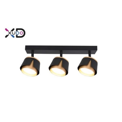 XD-IK283B  3 x GX53  LED  sienas  lampa , melns+zelts
