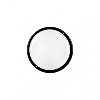 LED  lampa  IP54  Max  apaļa  12W  melna  ar  sensoru