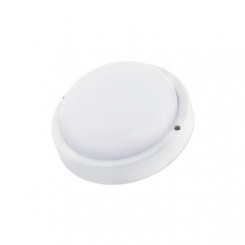 LED  lampa  IP54  apaļa  12W ,  balta