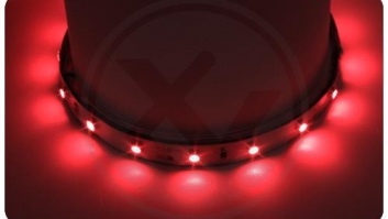 LED  lente  2835  sarkana  IP65  5m  300 led