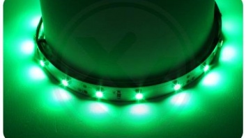 LED  lente  3528  zaļa  IP65  5m  300 led