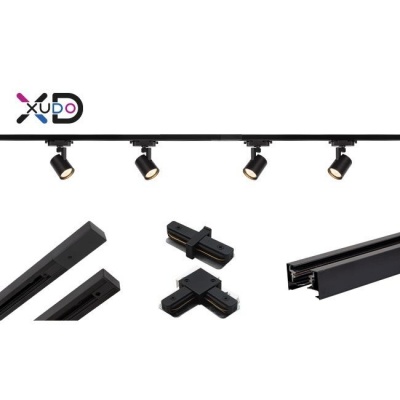 XD-IT201B  Tracklight  1-fāzes  4xGU10  melns  1,5 m