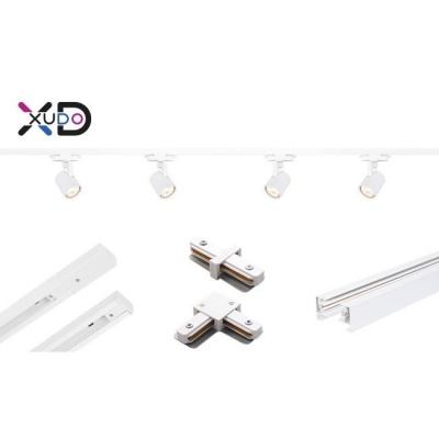 XD-IT201W  Tracklight  1-fāzes  4xGU10  balts  1,5 m