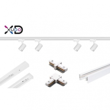 XD-IT202W  Tracklight  1-fāzes  4xGU10  balts , 2m