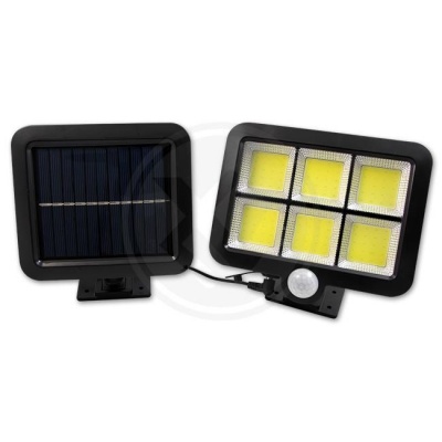 LED  prožektors  ar  saules  enerģiju  IP54  6xCOB  PIR