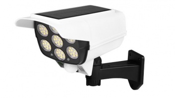 LED  Saules  lampa , manekena kamera  ar  kustības sensoru , tālvadības pulti