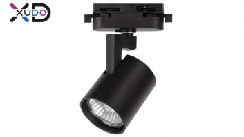 XD-IT101B  LED  GU10  lampa, 1-fāzes  sliedes  sistēmai, melna
