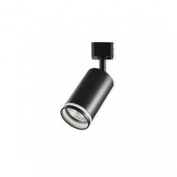 Sliede  sistēmas  1-fāzes  GU10  RING  55mm  melna  lampa