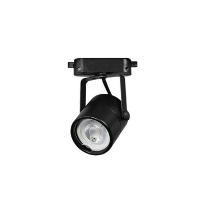 Sliedes  sistēmas  1-fāzes  GU10  60mm  melna  lampa