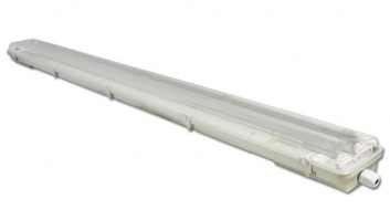 LED  T8  spuldžu  armatūras  120cm  2x36W  caurspīdīgas  ar  6500K  LED  lampām (6gab)