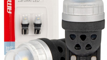 LED  spuldzes  360  Pure  Light  Series  STANDARD  T10  W5W  2x3020  SMD  White  12V/24V  AMIO-03726