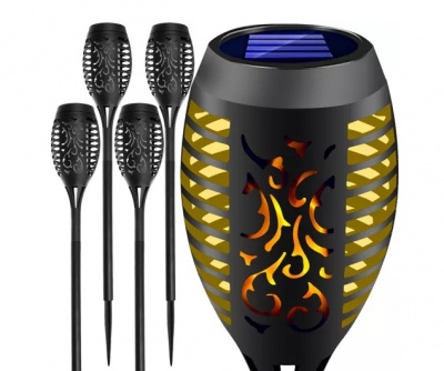 Saules  dārza  lampa - lāpa , komplektā 4 gab , 23560
