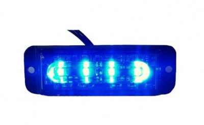 Strobs 4 LED  zils  ECE  R10  R65  LW0034