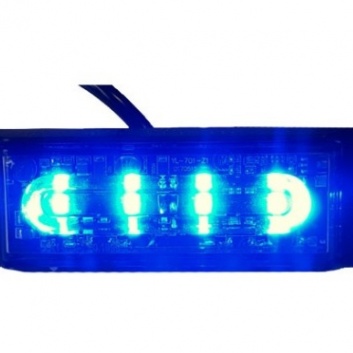 Strobs 4 LED  zils  ECE  R10  R65  LW0034