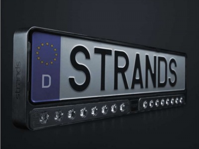 Legālais  tālo  gaismu  papildlukturis  ar  numura  turētāju  NUUK E-LINE DUO BLACK LED BAR 2X10″