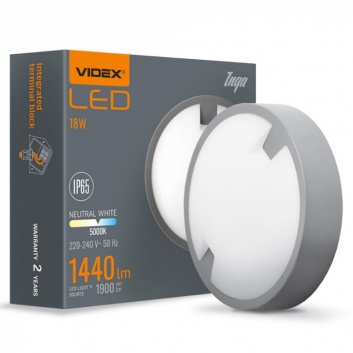 VIDEX  LED  āra  gaismeklis  18w  IP65  VLE-BH12R-185