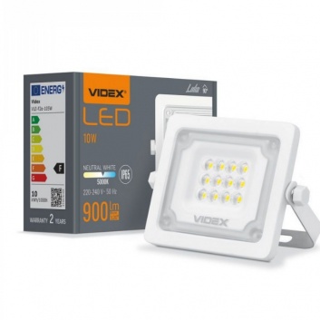 VIDEX  LED  prožektors  10W, 900LM 5000K  VLE-F2e-105W