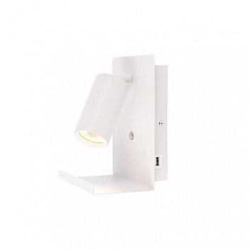 Kaliso  GU10  sienas  lampa  lasīšanai  150mm  Balta