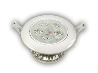 LED  iebūvējamais  gaismeklis  Power Albion  5W  silti  balts