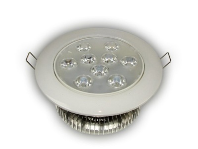 LED  iebūvējamais  gaismeklis  Power Albion 9W  silti  balts