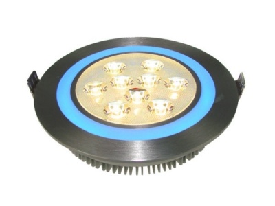 LED  iebūvējamais  gaismeklis  SIKA  1W*9+3W  dienasgaisma  balts+zils
