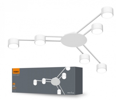 Griestu  gaismeklis  LED  priekš  6 x GX53  patronas  spuldzēm , IP20