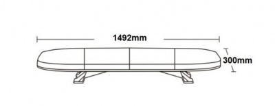 LED  bākuguns  panelis  1492mm  R65  R10