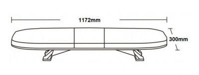 LED  bākuguns  panelis  1172mm  R65  R10