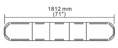 LED  bākuguns  panelis  1812x300x97mm  R65  R10