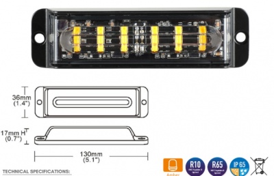 Stroboskops  6xLED  R10  R65