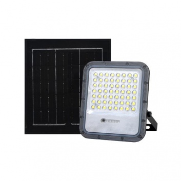 LED  SMD  saules  enerģijas  prožektors  Miki  100W  ar  tālvadības  pulti  4500K