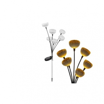 LED  saules  enerģijas  dekors ,  Ziedi, x6 LED , 84 cm