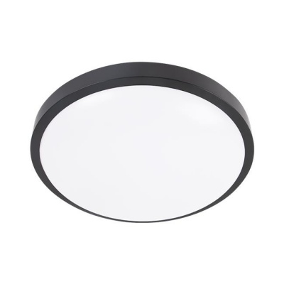 LED griestu  lampa  Luvo  24W  apaļa  4000K , melna  ar  sensoru