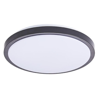 LED  griestu  lampa  Luvo 18W , apaļa  4000K , melna  ar  sensoru